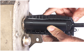 Seal 1/2 jumper cable to antenna